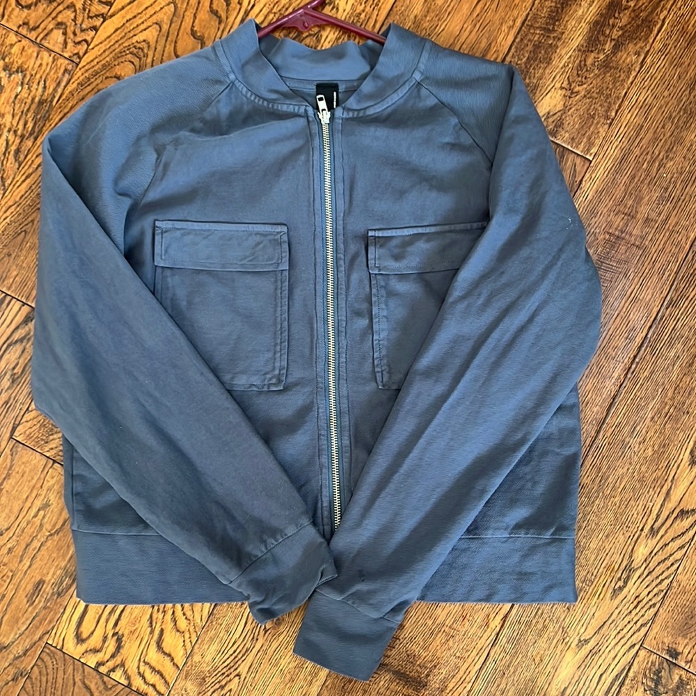 Bobi Los Angeles Twill Cargo Bomber Jacket- L